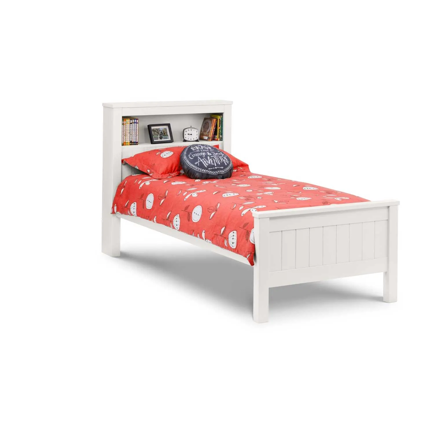 Maine Bookcase Bed Surf White