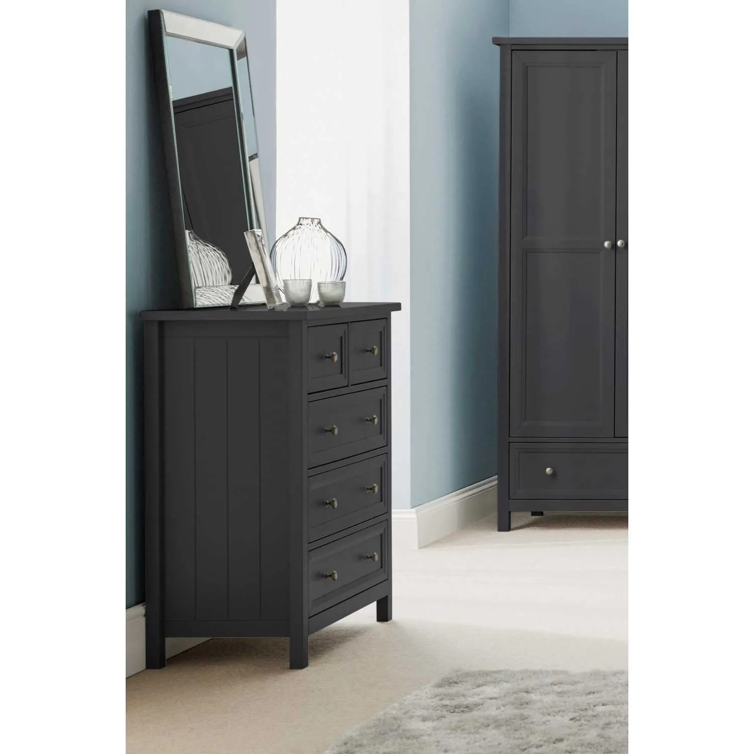 Maine 3 + 2 Drawer Chest Anthracite