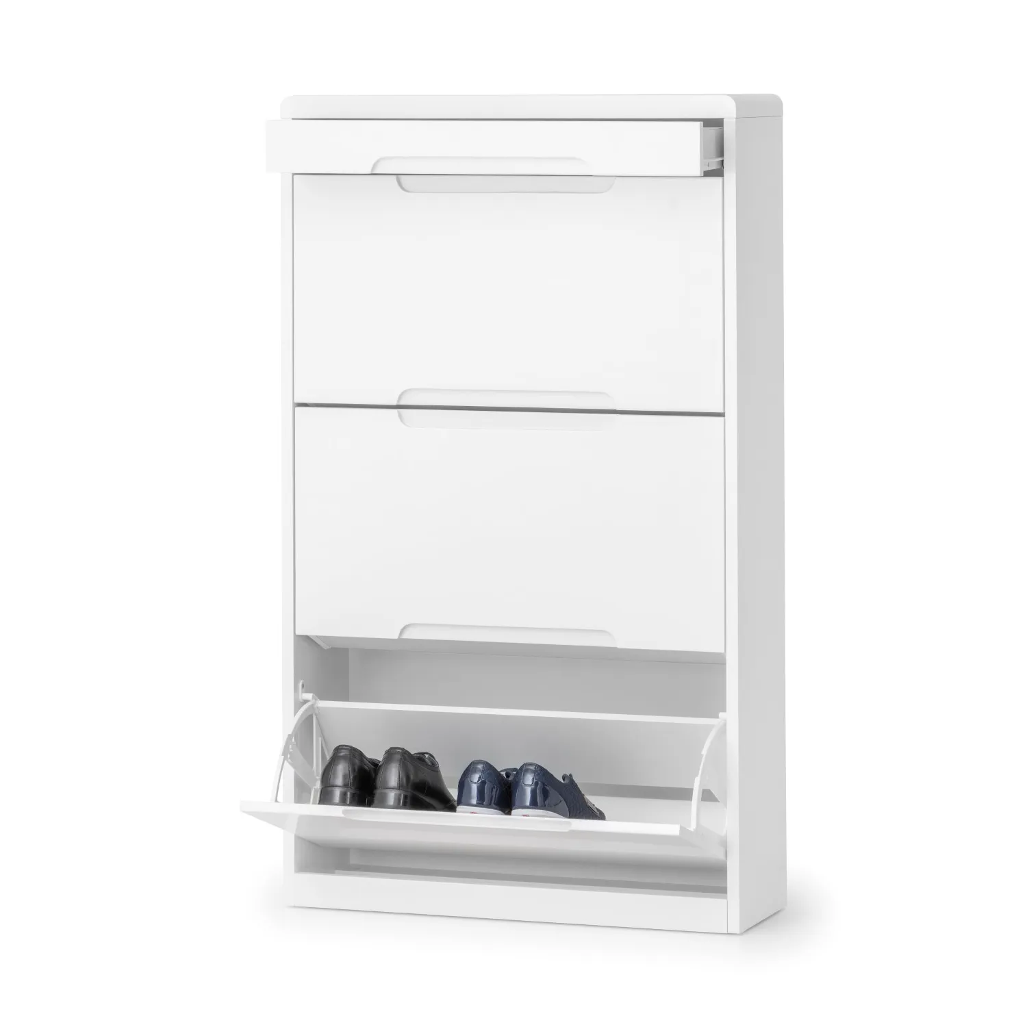 Manhattan Shoe Cabinet With Drawer White