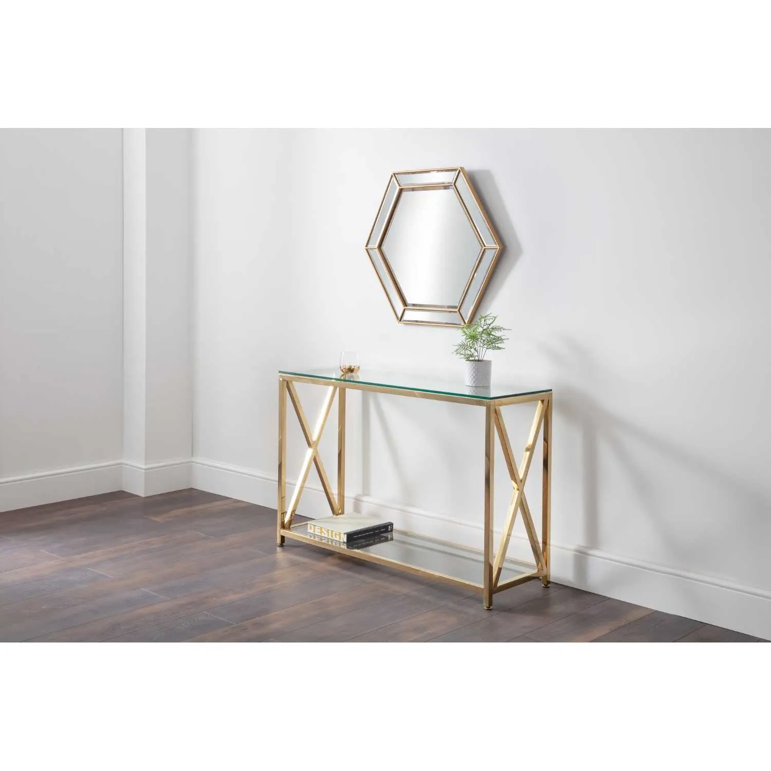 Miami Console Table Gold