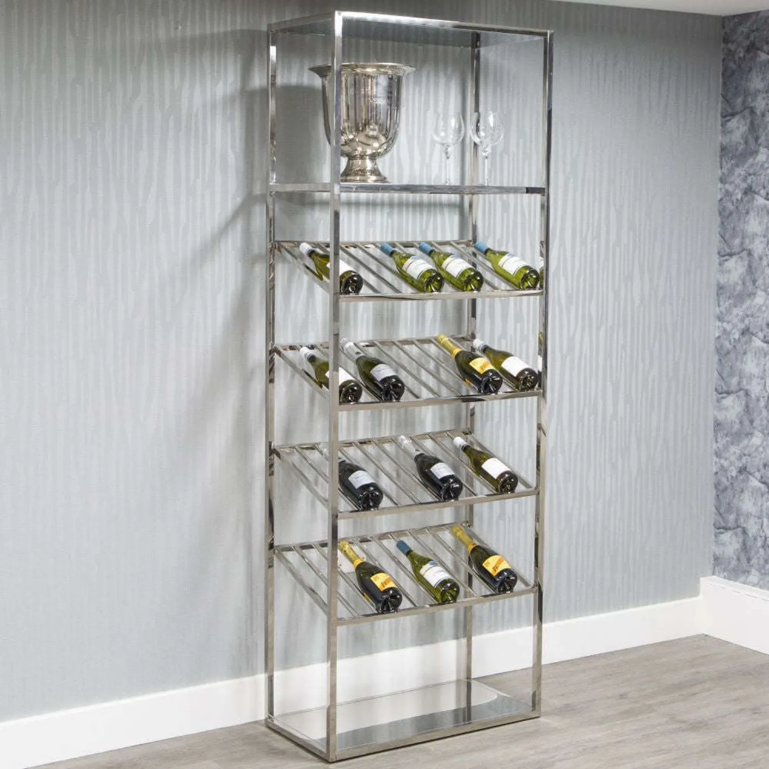 Mint Furniture Stainless Steel Wine Rack