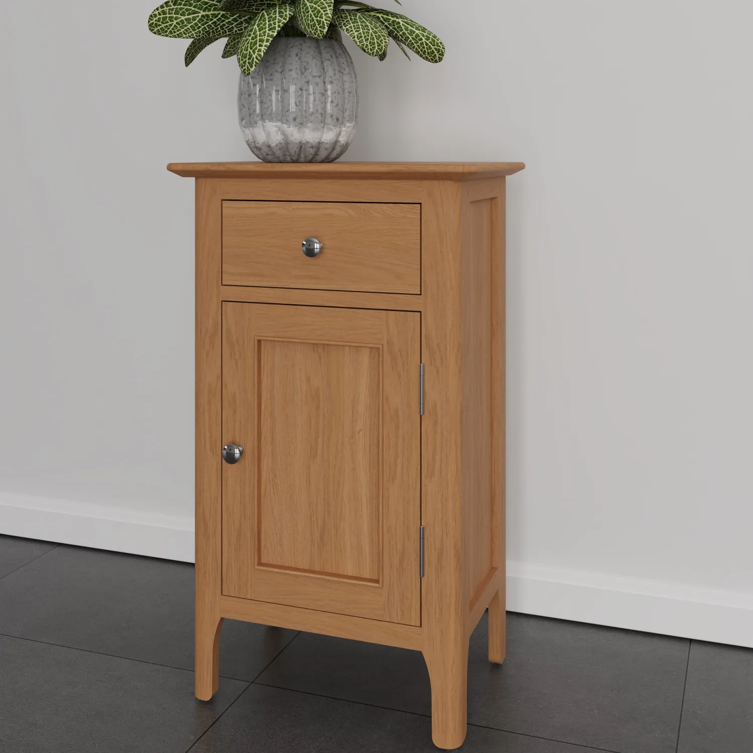 Lime Washed Oak Bedside Cabinet