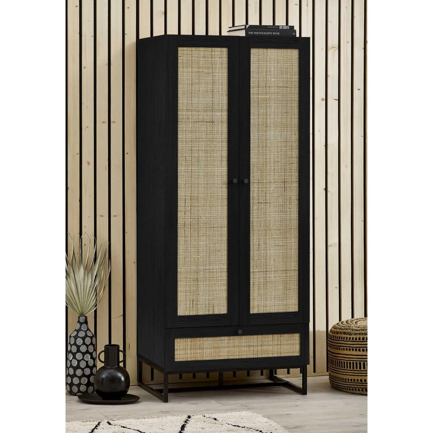 Padstow Wardrobe Black