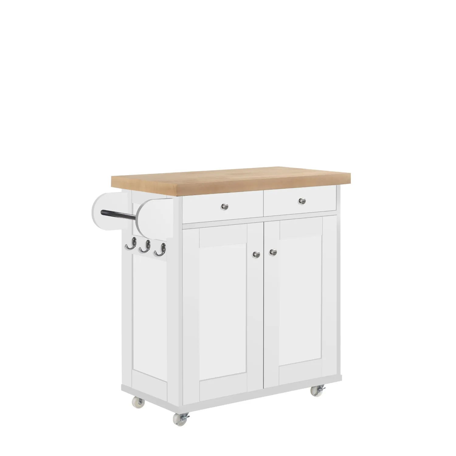 Portland Kitchen Island White