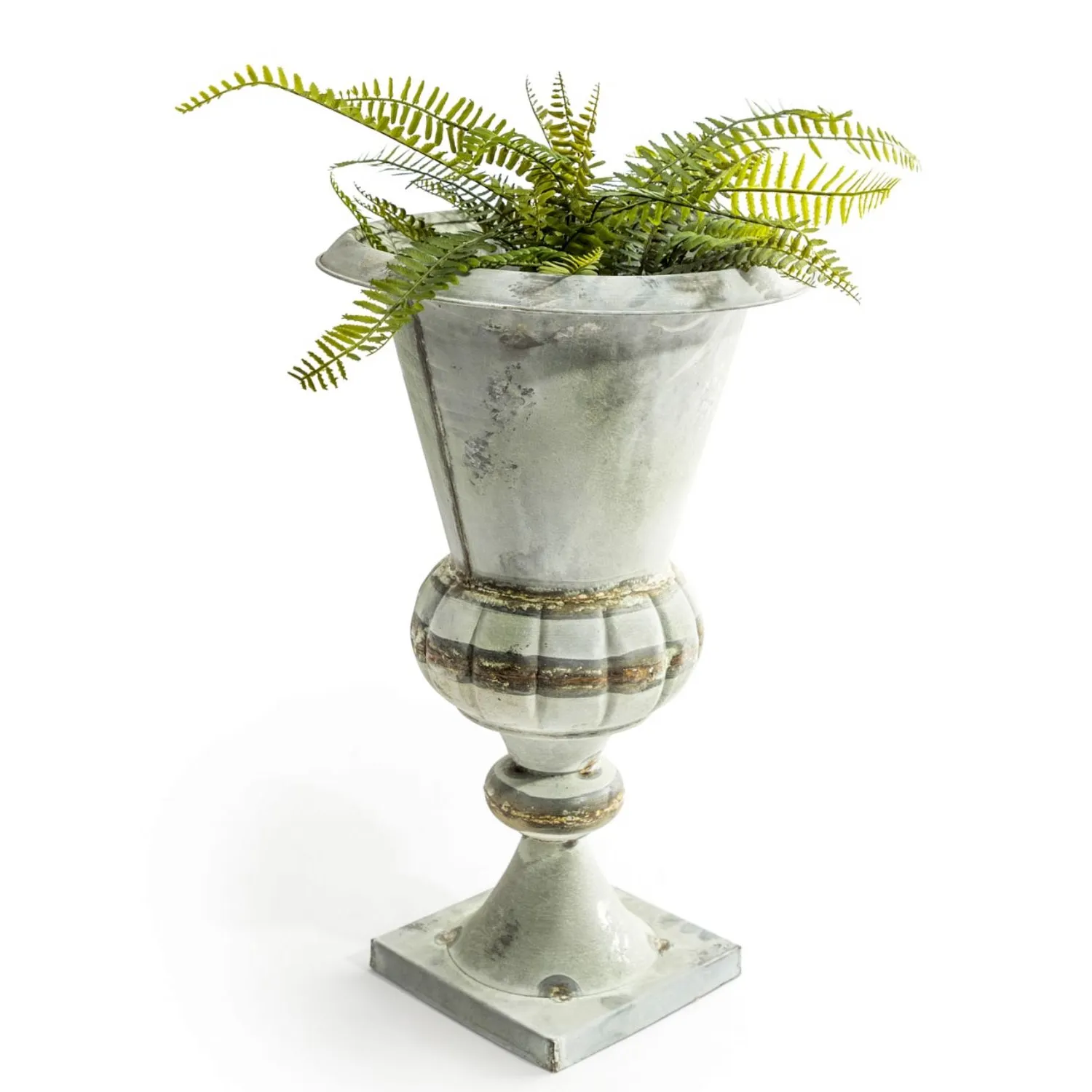 Large Oxidised Metal Effect Rustic Planter