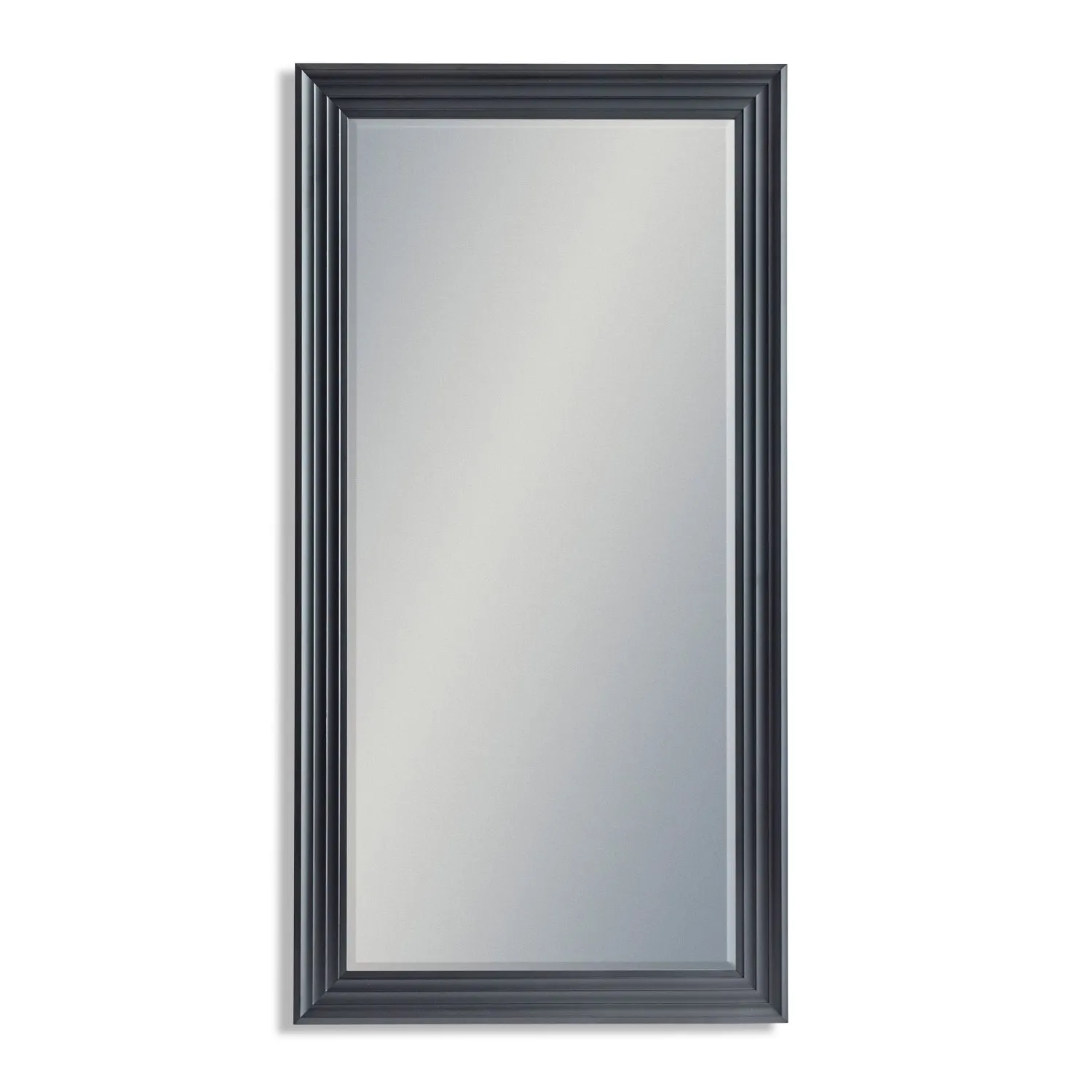 Extra Large Matt Black Step Framed Blackpool Wall Mirror