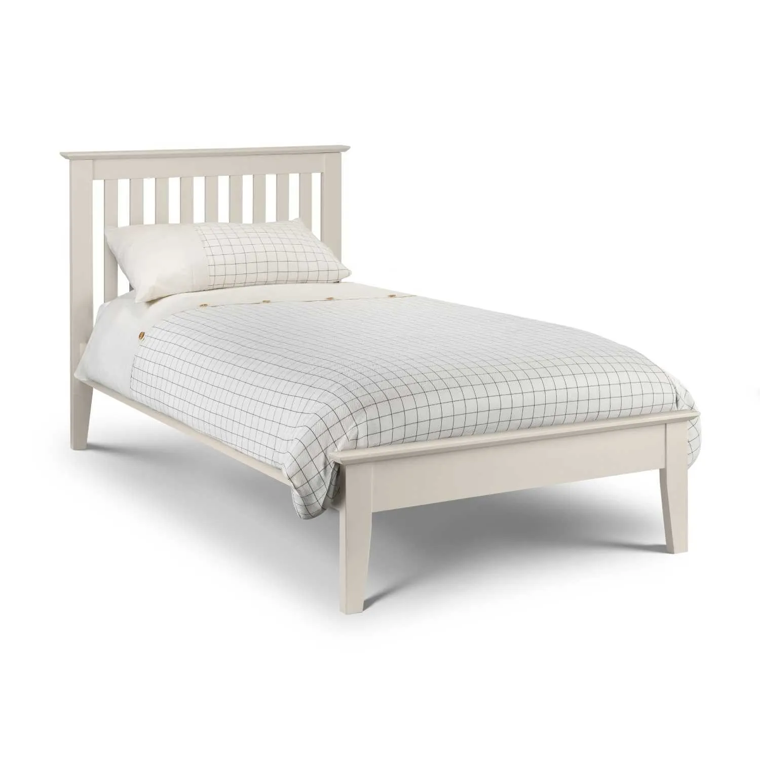 Salerno Shaker Bed 90cm Ivory