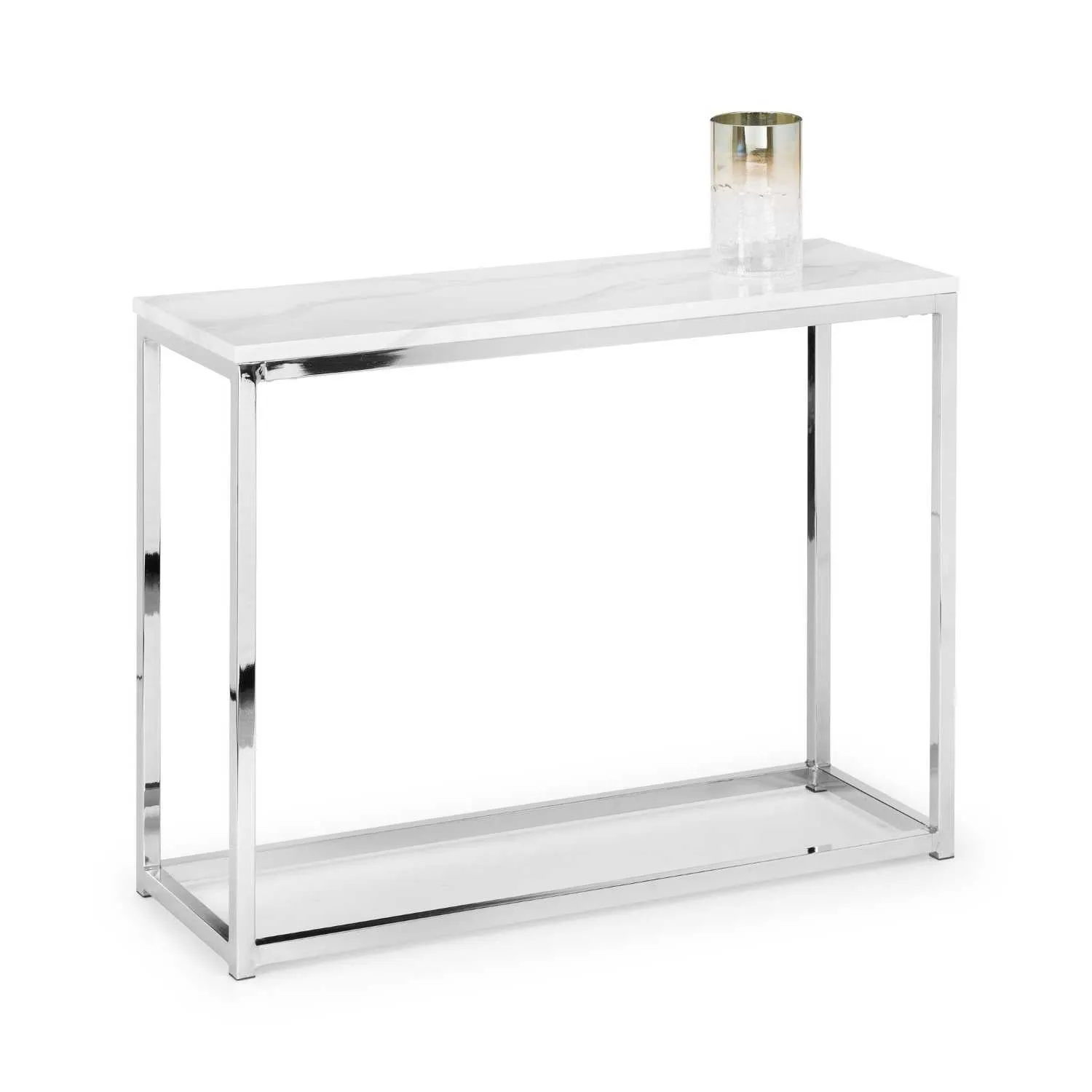 Scala Console Table White Marble