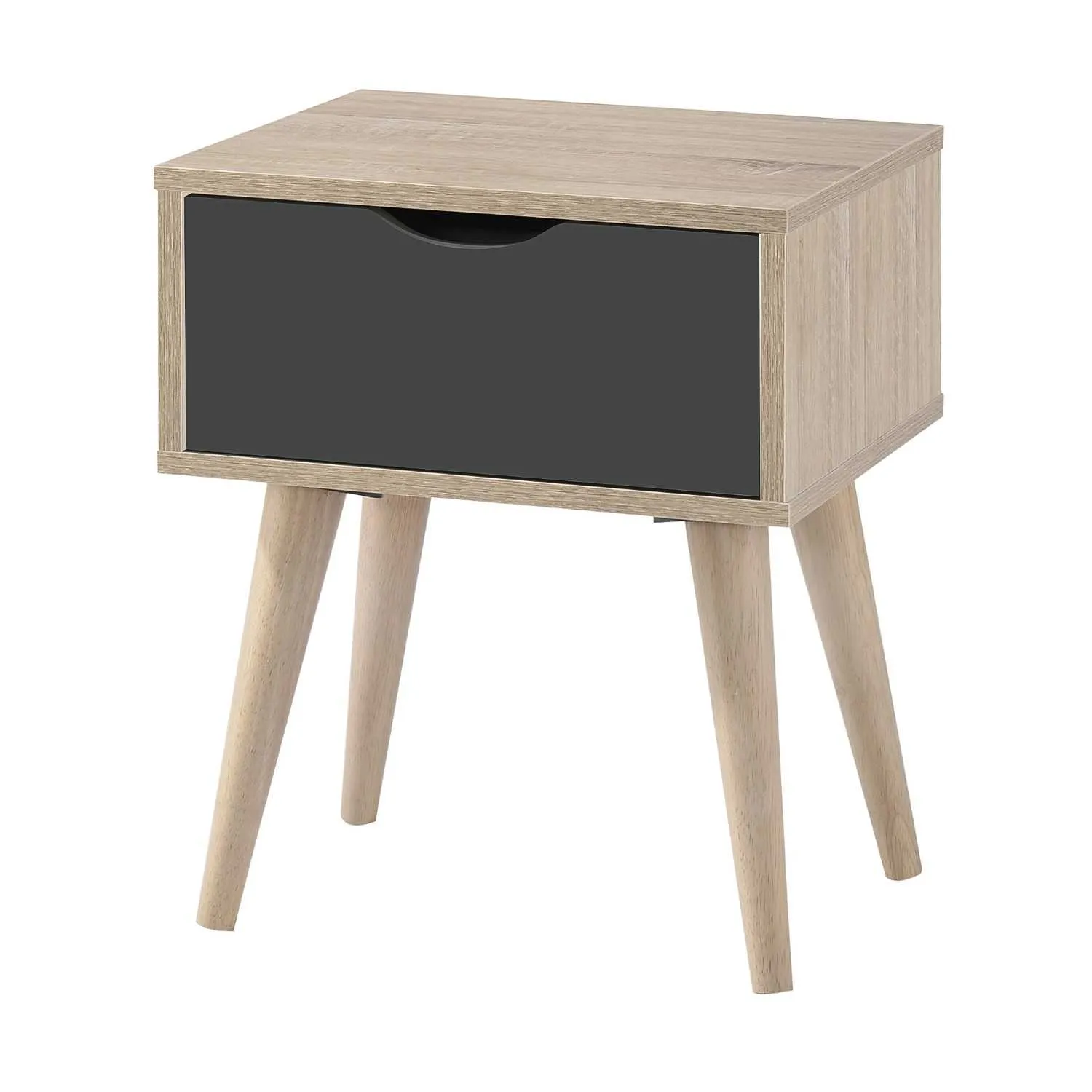 Scandi Oak Lamp Table Grey