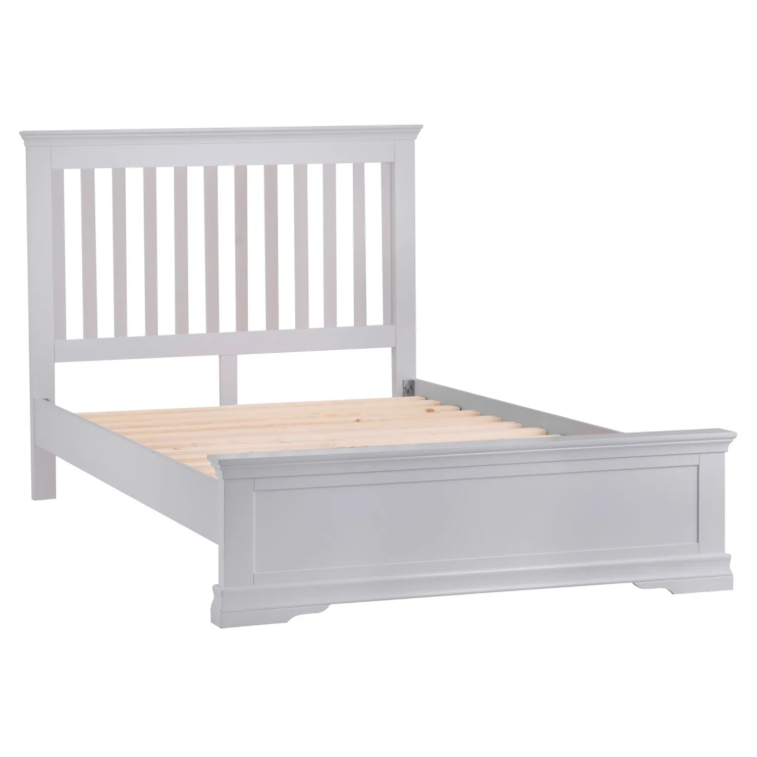 French Style Pine Wood Moonlight Grey Painted 5