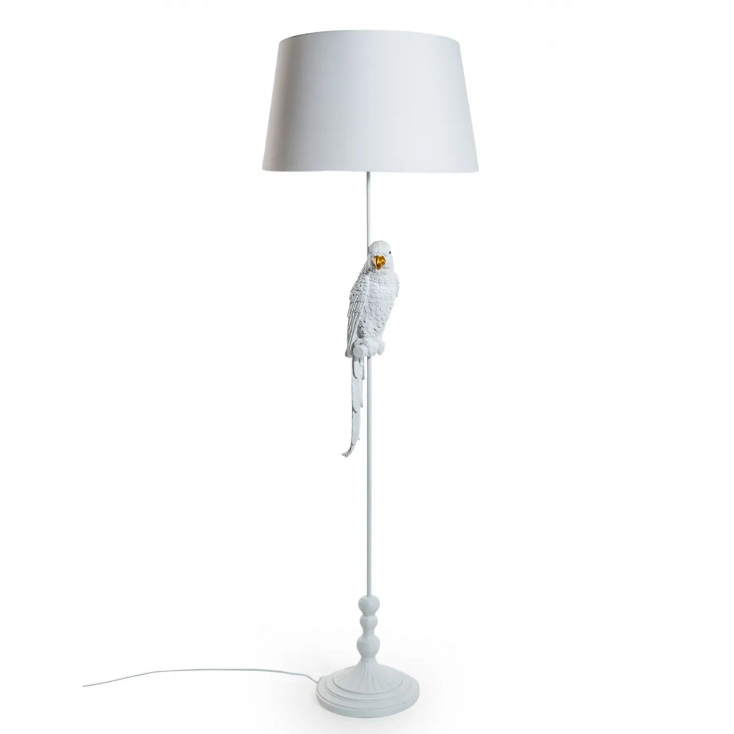 White Parrot Floor Lamp