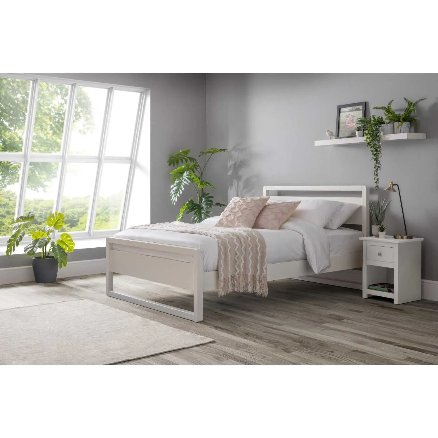 Venice Bed 90cm Surf White