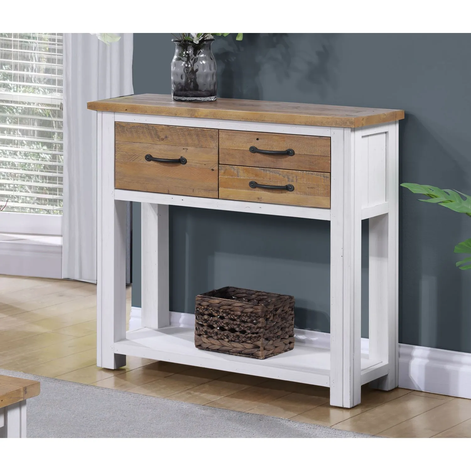 Splash of White Small Console Table